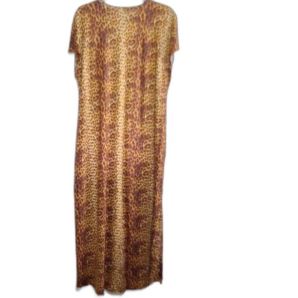 A LulaRoe Women's Plus Sized Maxi Dress Leopard Print Cocktail Party Casual 2X - Picture 9 of 10